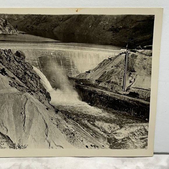 Postcard RPPC Arrowrock Dam Boise ID Idaho c1915 Reservoir Irrigation - Picture 5 of 6